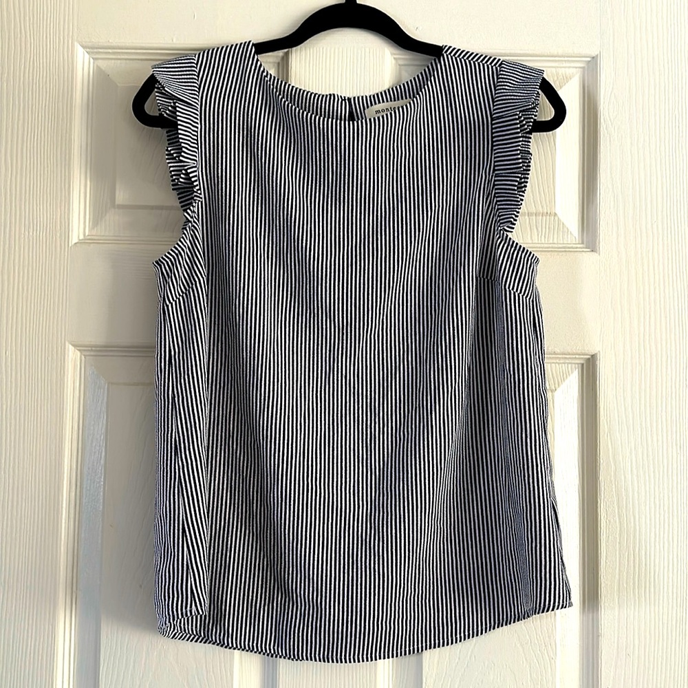 Short sleeve striped top